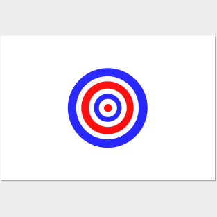 Retro Classic Mod Target Symbol Posters and Art